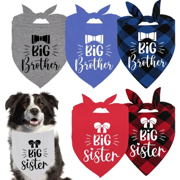 Dog Bandanas for Pregnancy Announcement & Gender Reveal