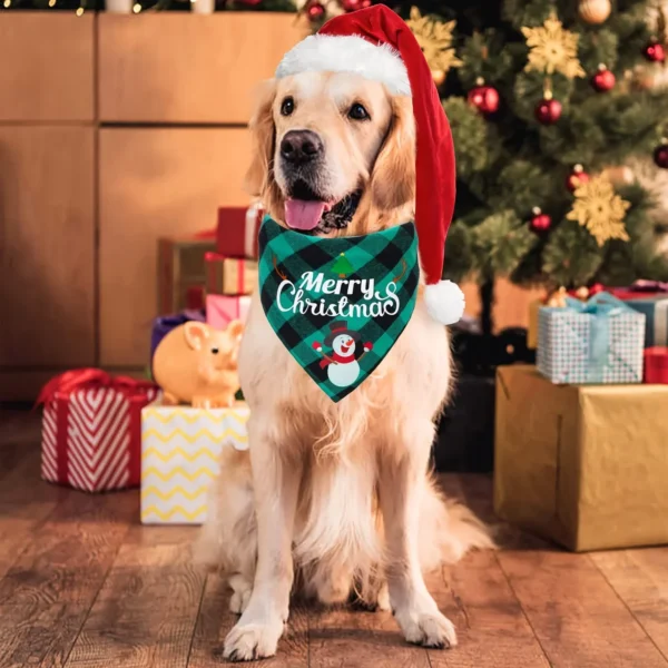 Dog Bandanas Christmas Thanksgiving Halloween Pet Scarf Kerchief