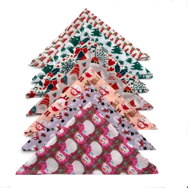 Dog Bandanas Christmas Scarf For Small Dogs Cats 20 Colors - Image 4