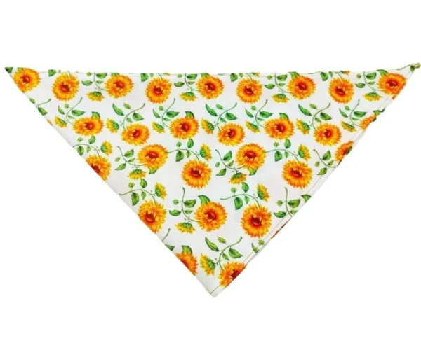 100pcs Spring Sunflower Dog Bandanas - 2 Sizes (YL2501) - Image 5