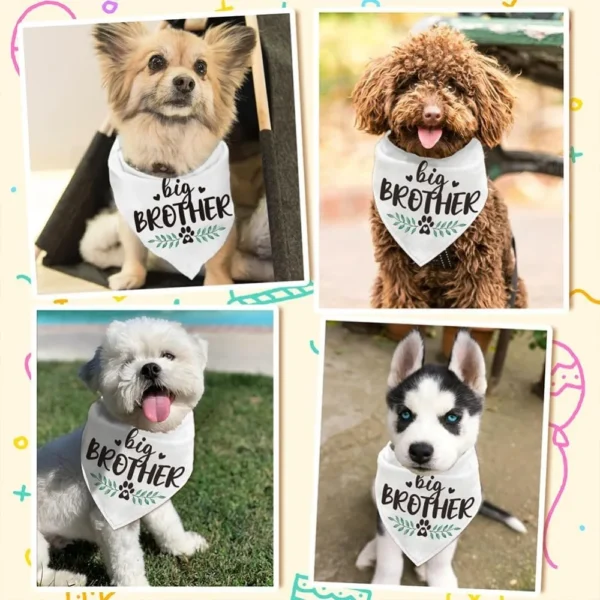 Dog Bandanas Reversible Cotton Washable Triangle Scarf For Pets - Image 6