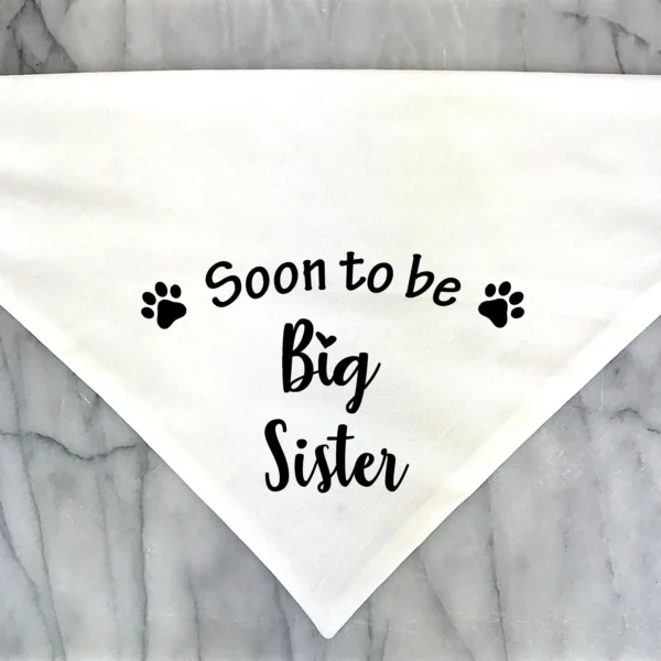 Dog Bandanas Pregnancy Announcement Gender Reveal Pet Scarf - Image 2