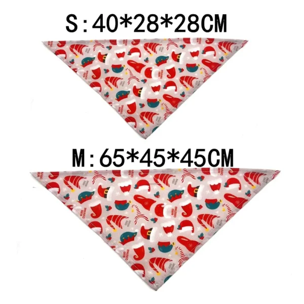 Dog Bandanas Christmas Scarf For Small Dogs Cats 20 Colors - Image 2