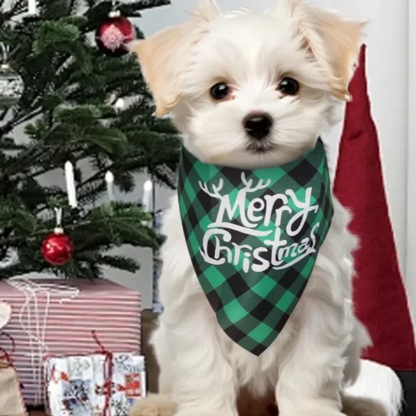 Dog Bandanas Christmas Cotton Bandana Scarf for Dogs, Cats - Image 4