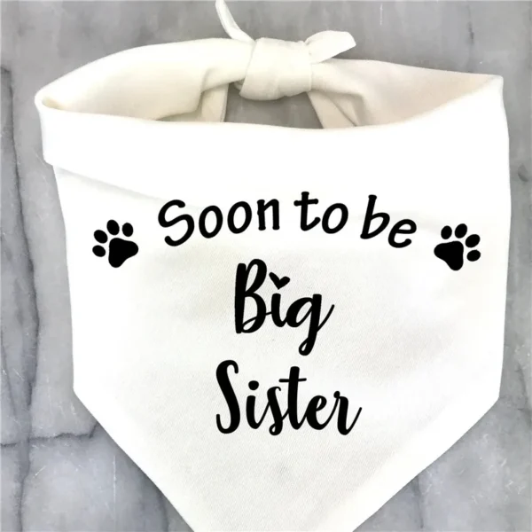 Dog Bandanas Pregnancy Announcement & Gender Reveal Photo Prop - Image 4