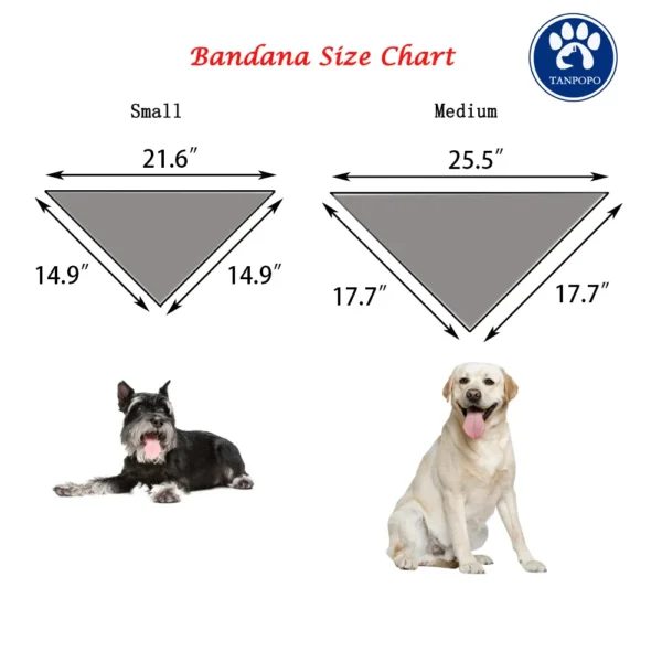 Dog Bandanas Classic Buffalo Plaid Tassel Scarf for Small Medium Large Dogs - Image 2